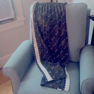 Track pants snap up sides